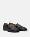 Venezia Leren Damesloafers - Zwart - Gouden Metalen Gesp