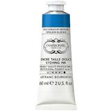 Lefranc Bourgeois 301541 Charbonnel Koperdrukinkten, sterk gepigmenteerde diepdrukverf, uitstekende lichtechtheid, levendige kleuren, bestand tegen veroudering, 60ml tube - Cerulean Blue