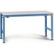 Manuflex LU4098.5012 ESD ESD-werktafel universele standaard achtergrond tafel met melamine schijf, bxdxh = 1750 x 1000 x 763-873 mm Bleu clair (RAL 5012)