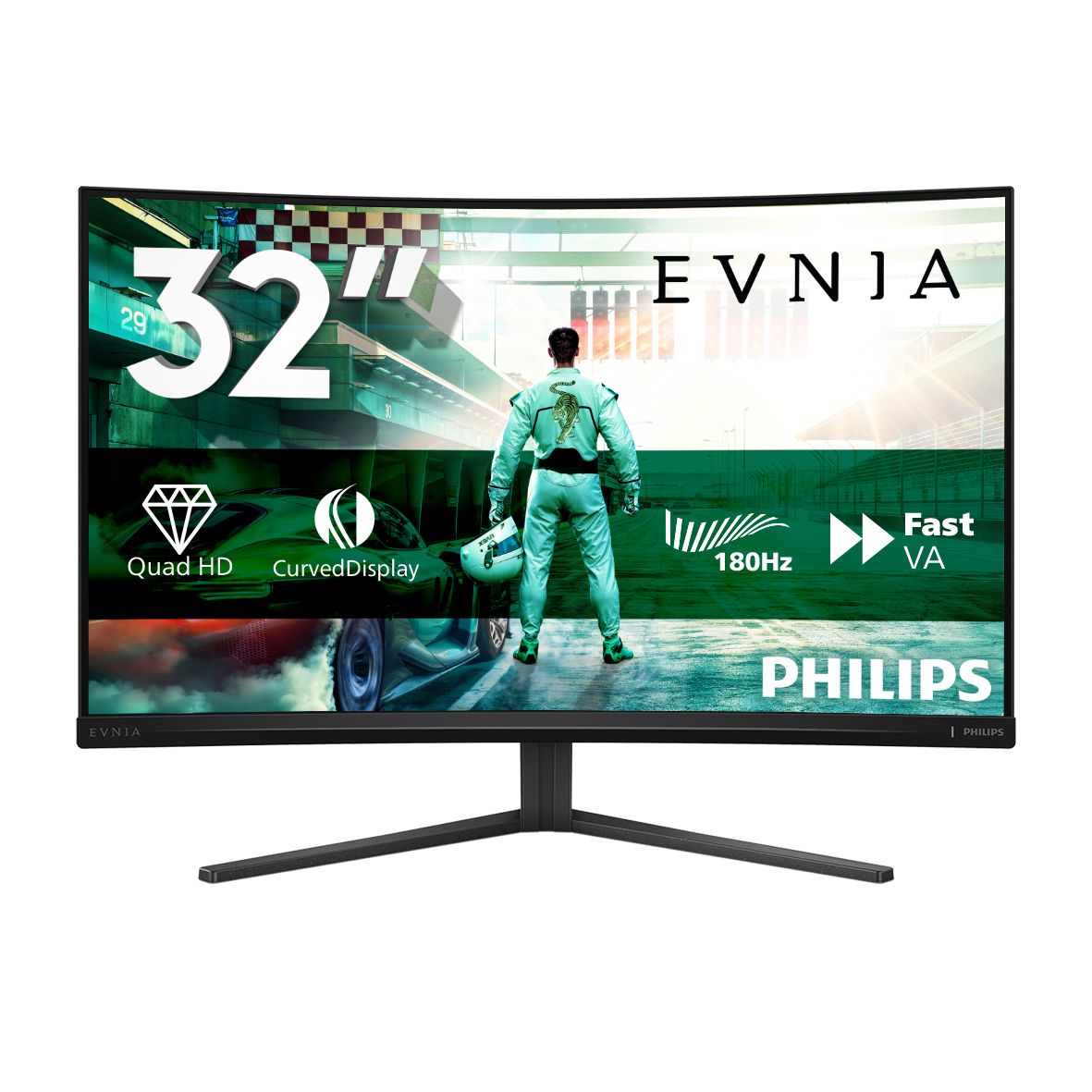 Philips Evnia 32M2C3500L - 31.5" Curved QHD 180Hz Gaming Monitor