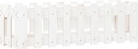 vidaXL Plantenbak verhoogd hekontwerp 100x30x30 cm grenenhout wit
