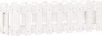 vidaXL Plantenbak verhoogd hekontwerp 100x30x30 cm grenenhout wit