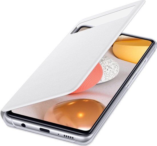 Samsung Galaxy A42 5G S-View Wallet Case - White