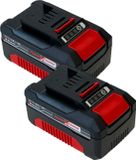 Einhell 2x Power X-Change 18 V 4,0 Ah Li-Ion Accu met Laadniveau-indicator