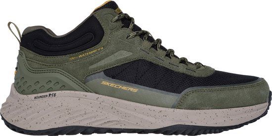 Skechers Bounder Rse Heren Sneakers - Olijfgroen/Zwart - Maat 43