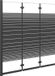 vidaXL Douchewand - inklapbaar - 3 panelen - 130x130 cm - ESG - zwart