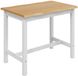 vidaXL Hoge Bartafel EKAI Wit 112 x 70 x 91 cm Massief grenenhout