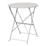 Bolero Ronde Stalen Opklapbare Tafel Grijs 59.5cm