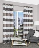 Kant-en-klare Home Fashion Kant-en-klare sjaal van steen, vierkant gestreept, 245 x 140 cm
