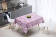 Bonamaison Tafelkleed, Anti-Mold, Sneldrogend, Waterdicht, 100% Polyester Tafellaken, Willekeurig patroon, 140 x 140 Cm - Ontworpen en Vervaardigd in Turkije