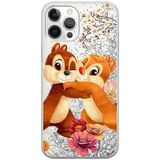 ERT GROUP Mobiele telefoonhoes voor Apple iPhone 12 Pro Max Origineel en officieel gelicentieerd Disney Chip & Dale 003 met glitter overloop effect