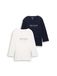 TOM TAILOR Shirt navy / wit