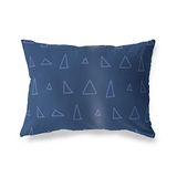 BonaMaison Blauw Decoratieve Kussensloop, Kussenhoezen Bank, Decoratieve Kussenhoesjes, Kussensloop; Sofa, Slaapkamer, Kantoor, Auto 45x60 Cm - Ontworpen en vervaardigd in Turkije