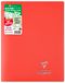 Clairefontaine 981414C Pak met 10 Geniete Schriften Koverbook Rood - 24x32 cm - 96 Pagina's Grote Ruitjes - Wit Papier 90 g - Omslag Gerecyclede Polypro Opaak