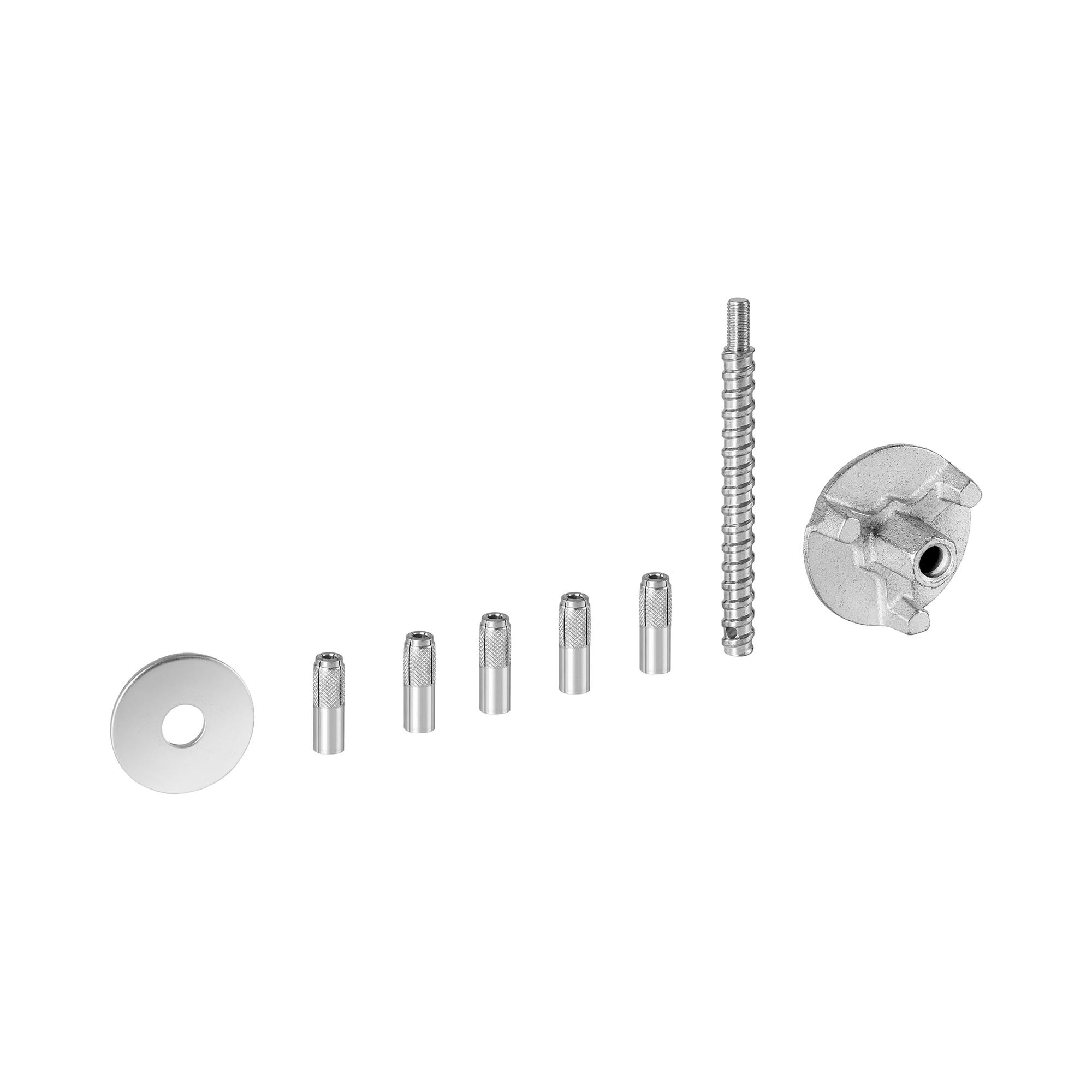 MSW MSW MSW-DMS-AS Ankerset voor boorstandaard 17,5 cm M12 Bevestigingsaccessoires voor ijzeren boorstandaard incl. Sluitring, 5 ankers