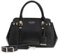 GUESS Leona Multi Compartment Satchel Black zwart