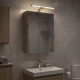 vidaXL Badkamer spiegelkast Sonoma Eiken 30 x 10,5 x 50 cm