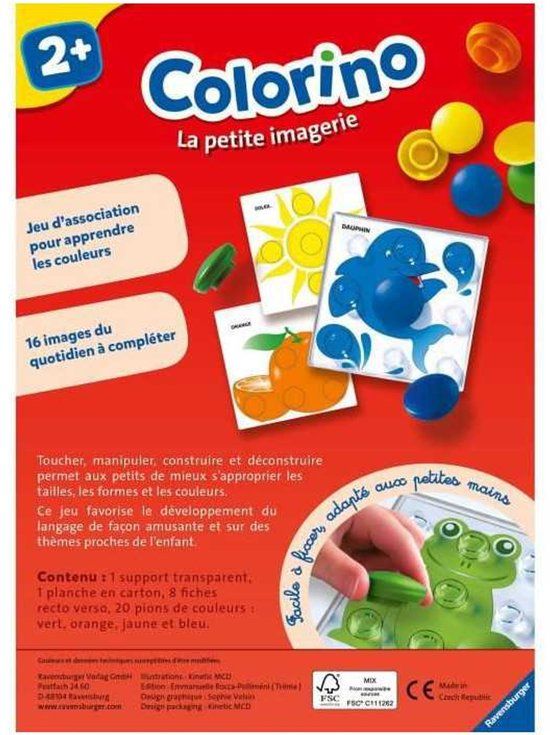 Ravensburger Colorino The Little Imagery (FR) Orange Educational Game