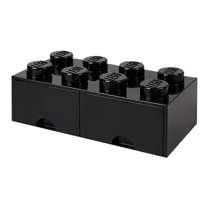 LEGO Iconic Opberglade Brick 8 - Zwart