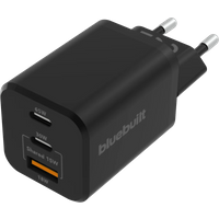BlueBuilt Power Delivery + Quick Charge Oplader met 3 Usb Poorten 65W Zwart