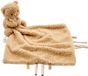 Nattou TEDDY Baby Knuffeldoekje met Knuffel - 27 x 27 cm - Doudou Beer - Baby Cadeau - Beige