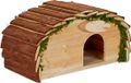 Relaxdays egelhuis met bodem - 18 x 34 x 17 cm - Dennenhout - lichtbruin/bruin/donkergroen