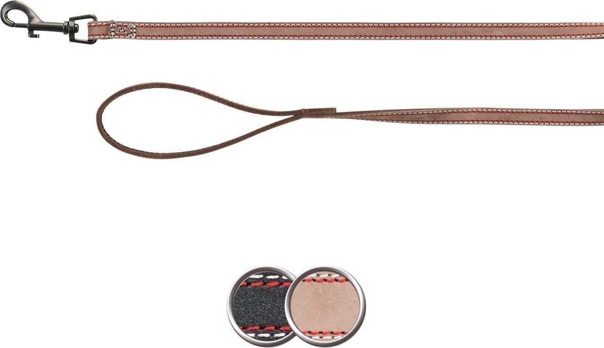 TRIXIE Native riem leer bruin