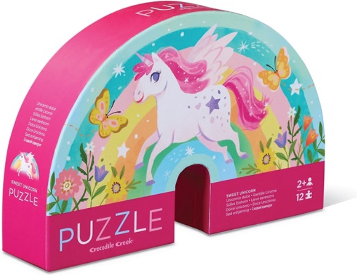 Crocodile Creek Puzzel Sweet Unicorn - 12 stukjes