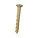 Bulk Hardware BH03465 8 x 2 verzonken schroef met gleuf, massief messing (verpakking à 5), wit, 5 stuks
