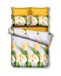 DecoKing Cleo Emerald Dekbedovertrekset, 155 x 220 cm, met 1 kussensloop, 80 x 80 cm, microvezel, ritssluiting, wit, crème