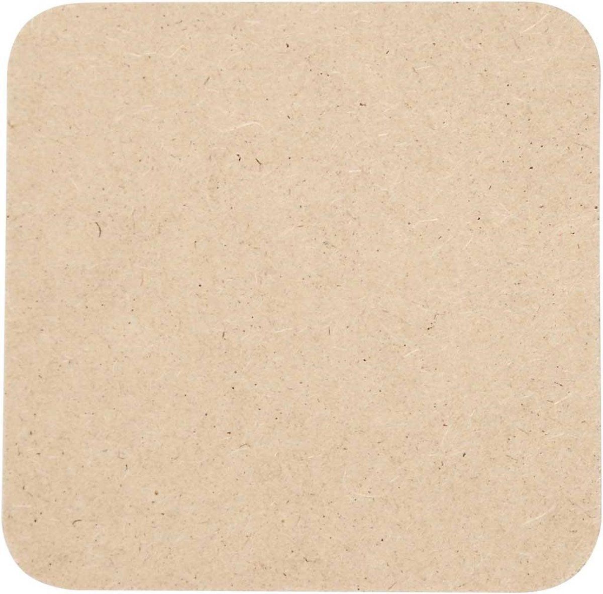 creotime 557610 Onderzetters - hout - rond - 6 stuks