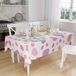 Bonamaison Tafelkleed, Anti-Mold, Sneldrogend, Waterdicht, 100% Polyester Tafellaken, Willekeurig patroon, 140 x 160 Cm - Ontworpen en Vervaardigd in Turkije