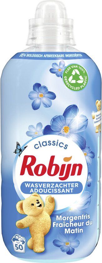 Robijn Wasverzachter Morgenfris - 1.25 liter - 50 Wasbeurten