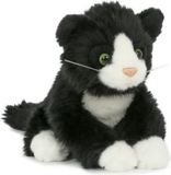 Semo Plush En Zoo Pluche poes knuffeltje - 18 cm - kat/katten - speelgoed knuffels