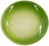 Kaladia Keramische Rasp/Keramische Snijder Effen Kleur - Ideaal voor Gember, Parmezaanse Kaas, enz. - In Groen - Diameter: 12 cm - Handgemaakt & Handbeschilderd - Gemaakt in Spanje