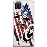 ERT GROUP mobiel telefoonhoesje voor Samsung A12 / M12 origineel en officieel erkend Marvel patroon Captain America 016