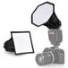 NEEWER Opgewaardeerde Flash Diffuser Speedlight Softbox Opvouwbaar 2 Pack, (5,9"/15cm Octagon, 6"x5" rechthoekig) voor Z2 Z1 V1 ronde kop knippert en compatibel met Godox Sony Nikon Canon Flash, NS5P