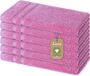 Lavea® 6 Serviettes d'invité 30x50 cm Corail