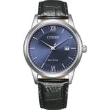 Citizen AW1780-17L Horloge - Leer - Zwart - Ø 40 mm