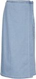 VERO MODA VMZINNIA SKIRT WRAP ANKLE DENIM YO343 Femmes Jupes Bleu M