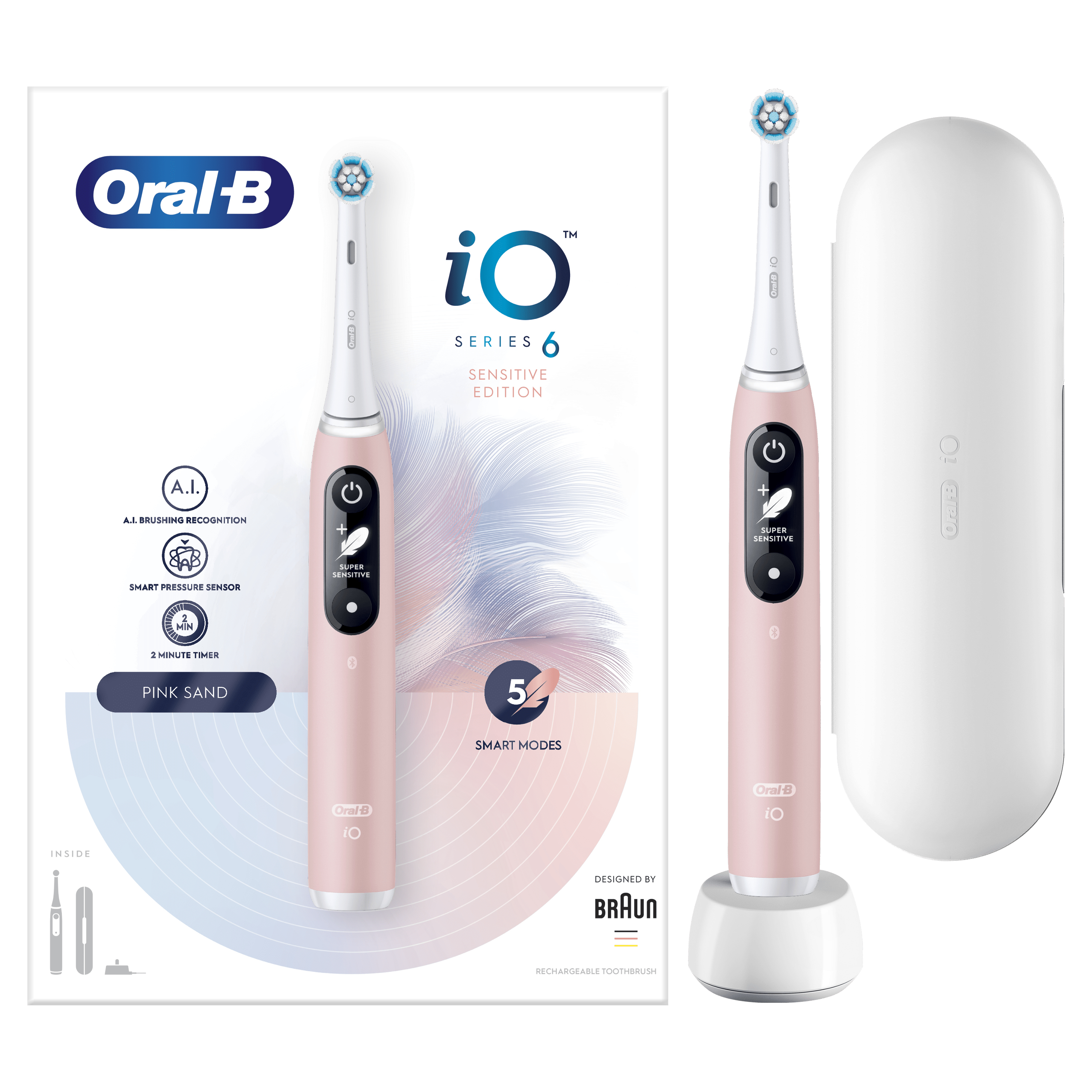 Oral-B Oral-B Sensitive Edition iO - 6 - Pink Elektrische Tandenborstel