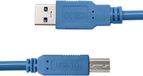 Qoltec - USB 3.0 Printerkabel - A Mannelijk - B Mannelijk - 2m - Blauw