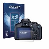 Savvies 3 Stuks Screenprotector - Geschikt voor Canon EOS 2000D - Beschermfolie Glas Transparant