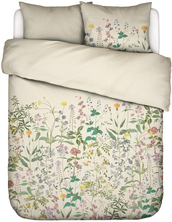 Essenza Augustina Dekbedovertrek Vanille - Lits-Jumeaux XL – 260x200/220 cm