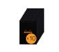 RHODIA 166009Cpack Notitieblok N°16 Zwart A5 Gelijnd Pakket van 10