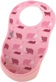 Bibetta Neopreen Slab - Oud roze - Nijlpaard met print