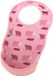 Bibetta Neopreen Slab - Oud roze - Nijlpaard met print
