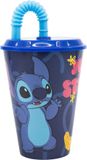 Stor Lilo & Stitch Drinkbeker met Rietje - 430 ml - Disney
