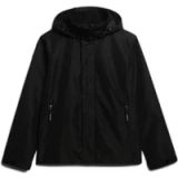 Superdry - Shell Jas Met Capuchon - Heren - Zwart - Maat L