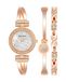 Anne Klein Premium dameshorloge en armbandenset met kristallen accenten